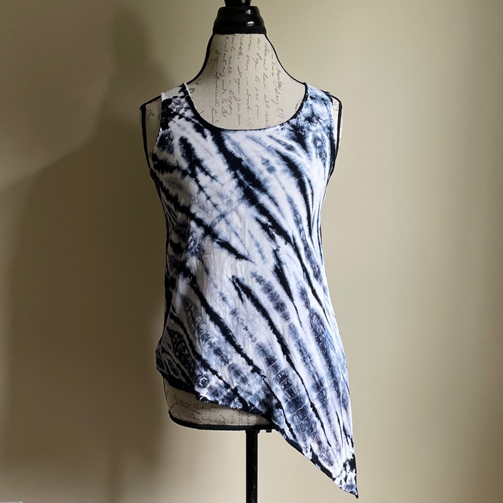 Karen Kane Tie-Dye Asymmetrical Tank Top